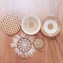 Axyaa Nordic Rattan Wall Basket Decor - Hanging Ornament and Crafted Wall Frame