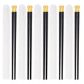 Axyaa Portable Alloy Chopsticks Set Non Slip Dishwasher Safe Sushi Sticks