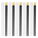 Axyaa Portable Alloy Chopsticks Set Non Slip Dishwasher Safe Sushi Sticks