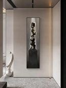 Axyaa Modern Minimalist Entry Wall Decor High-end Hanging Art with Corridor Light