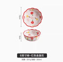 Axyaa 6-inch Ceramic Steaming Egg Bowl Tableware Oat Fruit Salad Plate