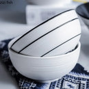 Axyaa Ceramic Soup Bowl Salad Plate Pasta Bowl Set for Molecular Cuisine
