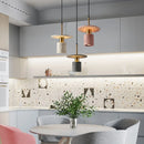 Axyaa Nordic Terrazzo Metal Pendant Chandelier for Dining Living Room