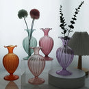 Axyaa Glass Vase Art Decor for Home Living Room Flower Arrangement