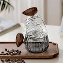 Axya High Boron Silicon Glass Coffee Mug with Wooden Handle