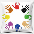 Rainbow Square Pillowcase by Axyaa: Home & Car Decor Accent