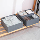 Axyaa Drawer Organizers for Clothes, Underwear, Socks - Foldable Storage Bins