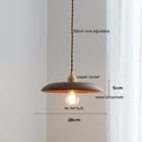 Axyaa Nordic Modern Ash Walnut LED Pendant Light for Home Decor