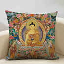 Axyaa Buddhist Portrait Art Pillowcase Home Decor Cushion Cover 45x45cm