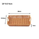 Axyaa Rattan Wicker Serving Baskets - 10 Styles for Restaurant Tabletop Display