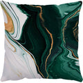 Luxurious Green Marble Texture Pillowcase Set for Home Decoration by Axyaa
