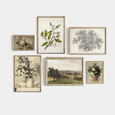French Country Spring Landscape Canvas Painting Wall Art by Axyaa - Farmhouse Home Decor