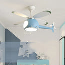 Axyaa Modern Ceiling Fan Lights for Kids' Bedroom and Dining Room LED Indoor Lighting