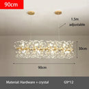 Axyaa Crystal Dandelion Chandelier: Luxury Living Room Bedroom Decor & Restaurant Light