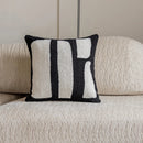 Embroidered Tufted Cushion Cover in Neutral Tones by Axyaa