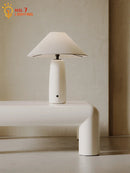 Axyaa Wabi-sabi Marble Table Lamp LED E27 Retro White/Gray Desk Light