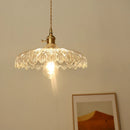 Axyaa Green Glass LED Pendant Hanging Lamp for Home Decor