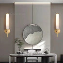 Axyaa Marble LED Wall Lights, Copper Finish, Ideal for Foyer, TV Background, Bathroom & Bedroom