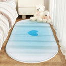 Axyaa Love Pattern Gradient Color Soft Rug – Valentine's Day Bedroom Carpet