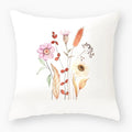 Axyaa Owl Floral Plant Pattern Printed Throw Pillow Cover