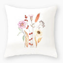 Axyaa Owl Floral Plant Pattern Printed Throw Pillow Cover