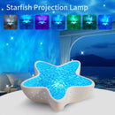 Axyaa Starfish Ripple Projector Ambient Night Light - 7 Colors, Rechargeable