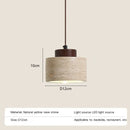 Axyaa Yellow Travertine Pendant Lamp for Bedroom, Dining, Bar - Wabi-sabi Style LED