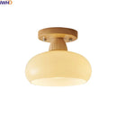 Axyaa Modern LED Wood Canopy Ceiling Light for Porch Kitchen Living Room
