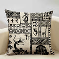 Axyaa African Woman Geometric Pillow Cover Ethnic Sofa Decoration