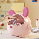 Axyaa Bunny Ear Desktop Storage Box Organizer for Toys & Hair Accessories