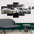 Axyaa Retro Car Abstract Canvas Wall Art for Stylish Home Decor