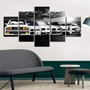 Axyaa Retro Car Abstract Canvas Wall Art for Stylish Home Decor