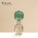 Axyaa Double-Layer Glass Vase: Stylish Desktop Decor, Unique Crystal-Clear Design