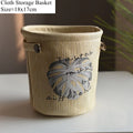 Axyaa Turtle Back Leaf Planter Pot with Burlap Handle: Stylish Home Decor & Storage Solution