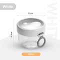 Axyaa 600ml Oatmeal Cup with Airtight Lid, Spoon - Food Storage Jar