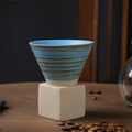 Axyaa Latte Flower Ceramic Coffee Cup Set - Creative Retro Design, Home Tea Collection
