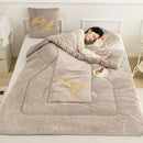 Axyaa Winter Pillow Quilt: Dual-Purpose Thickened Foldable Office Nap Blanket