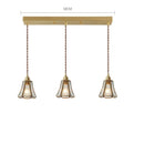 Axyaa Glass LED Pendant Lights Copper Modern Hanging Lamp