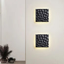 Axyaa Black Hole Stone Wall Lamp - Minimalist Modern Designer Living Room Bedroom