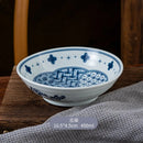 Axyaa Blue & White Ceramic Vegetable Dim Sum Plate - Creative Snack Cold Dishes