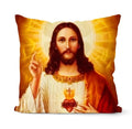 Retro Oil Painting Christmas Pillowcase - Axyaa Nativity Cushions Case Jesus Christ Print Throw Pillows Case