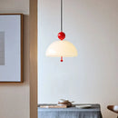 Cream Glass Medieval French Pendant Light by Axyaa for Living Room and Bedroom