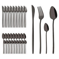 Axyaa Gold Stainless Steel Cutlery Set - 40Pcs Western Dinnerware Tableware Set