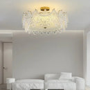 Axyaa Crystal Glass Minimalist Bedroom Ceiling Lamp