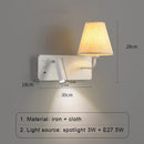 Axyaa LED Wall Lamps With Switch USB for Bedroom Living Room Hallway Decor