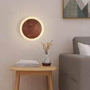 Axya Nordic Walnut LED Wall Light for Modern Indoor Home Decor Lighting