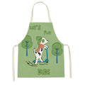 Axyaa Kitchen Apron: Fun Cartoon Design for Cooking, Baking, and Cleaning.