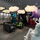 Axyaa White Cotton Cloud Chandelier Ceiling Lampshade for Living Room Lighting