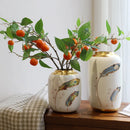 Axyaa Feather Vases & Modern Ceramic Home Ornaments for Living Room Decor