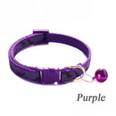 Axyaa Camouflage Pet Collar: Colorful Adjustable Collar with Bell for Dogs & Cats.